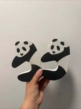 Other | Cute Panda Door Stopper For Toddlerchildren Safety Black White ...